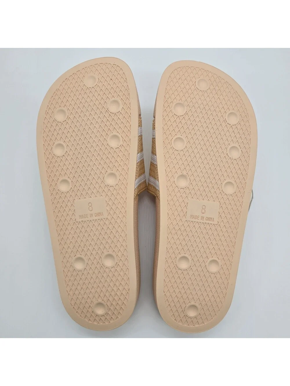 Adidas Originals Adilette Slides | Women's US size 9 | NWT, Halo Blush / Peach